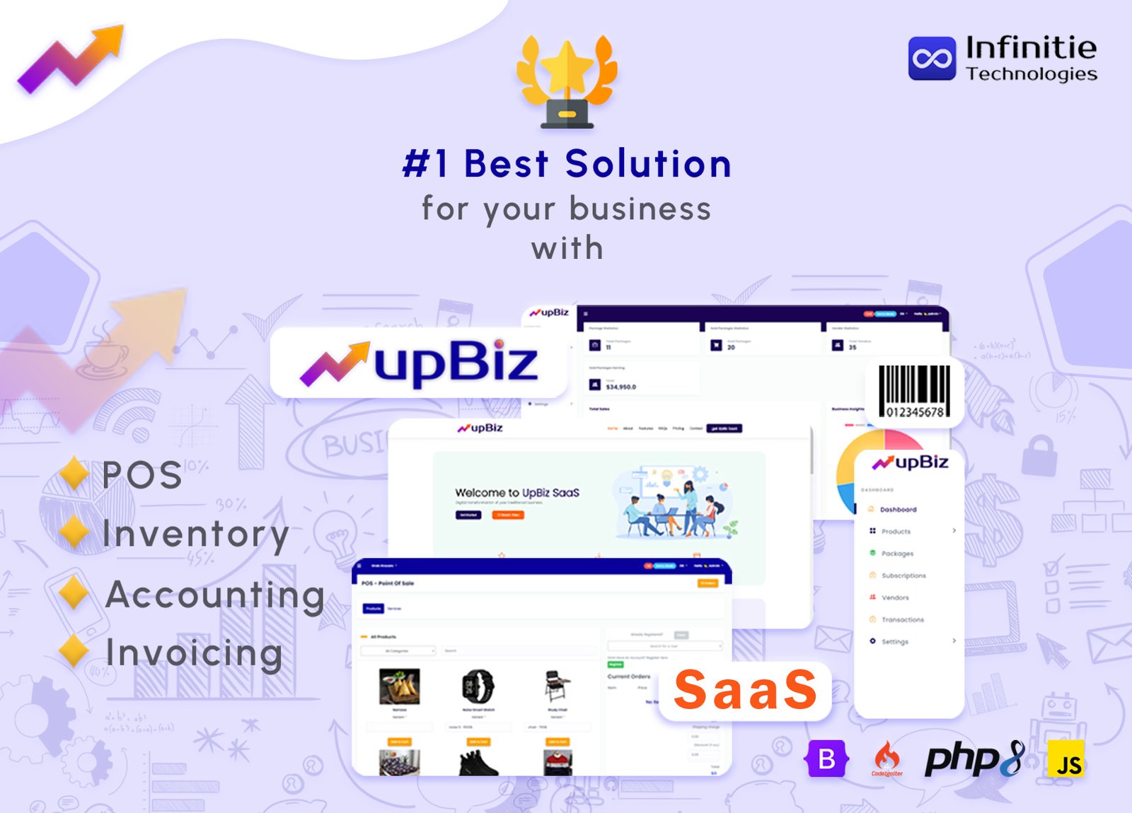 upBiz SaaS - POS ( Point of Sale ), Inventory, Accounting, Invoicing for Small / Medium Businesses